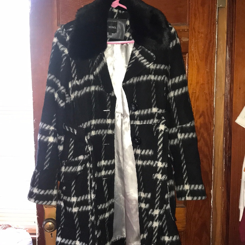 Plaid Peacoat